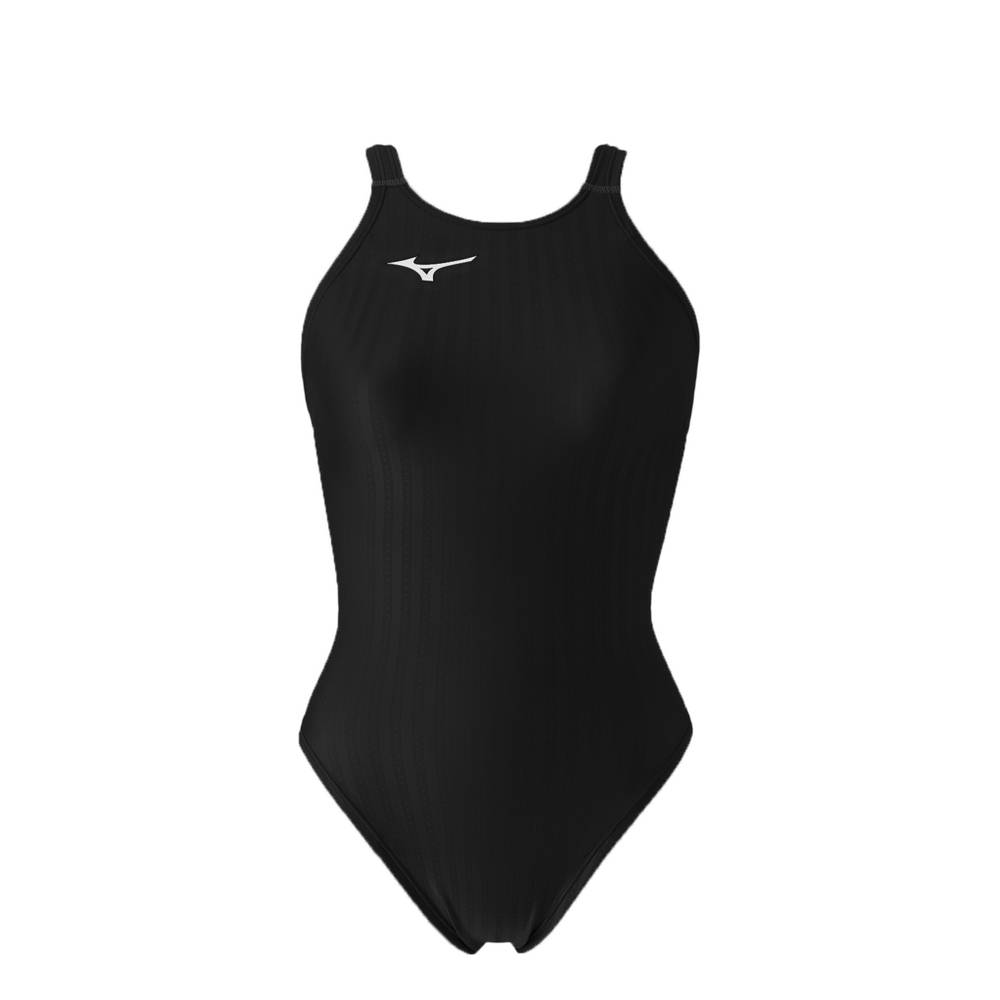 Womens Mizuno Stream Ace Thick Strap Swimsuit Black Philippines (MRDBIN495)